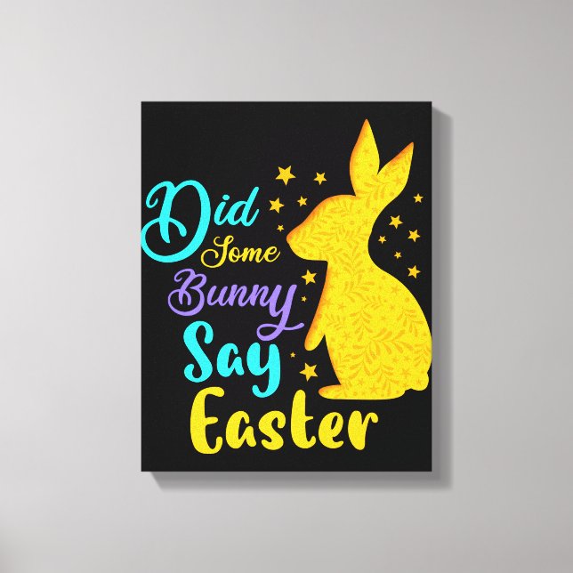 Sa någon Bunny Påsk Canvastryck (Framsida)