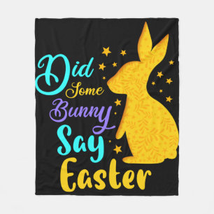 Sa någon Bunny Påsk Fleecefilt