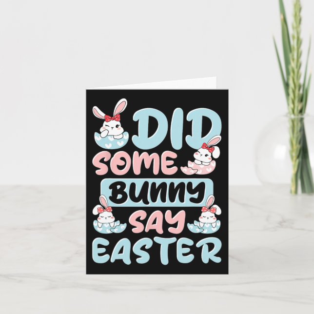 Sa någon Bunny Påsk Kort (Framsida)