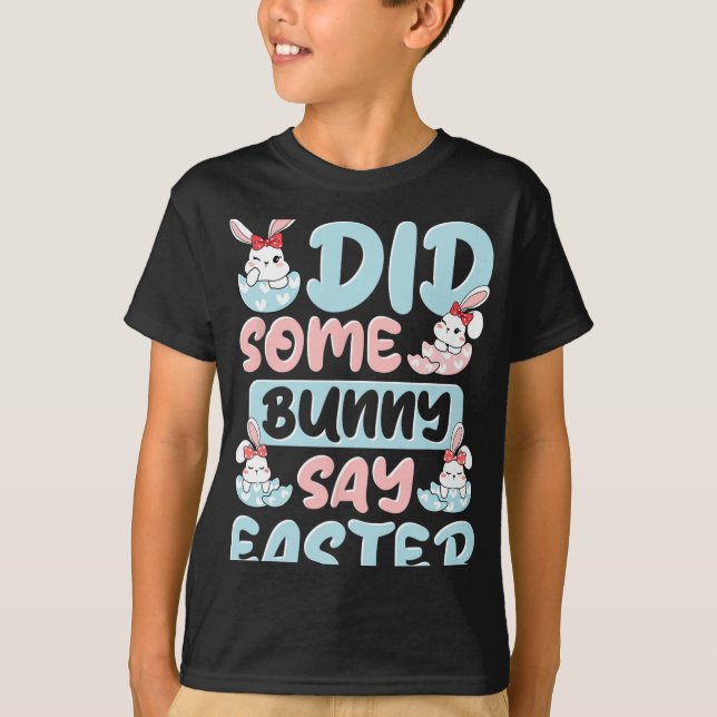 Sa någon Bunny Påsk T Shirt (Framsida)