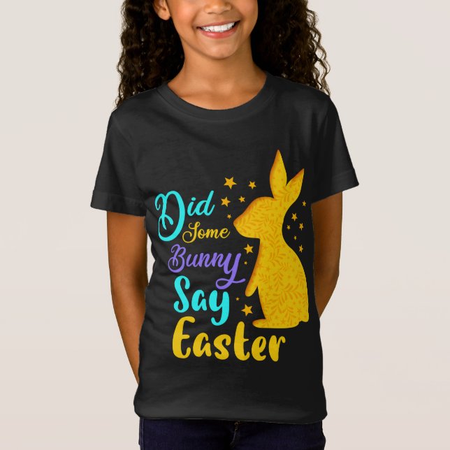 Sa någon Bunny Påsk T Shirt (Framsida)