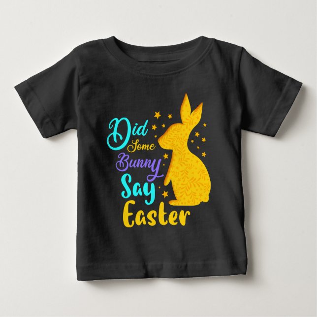 Sa någon Bunny Påsk T Shirt (Framsida)