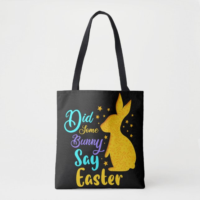 Sa någon Bunny Påsk Tygkasse (Framsida)
