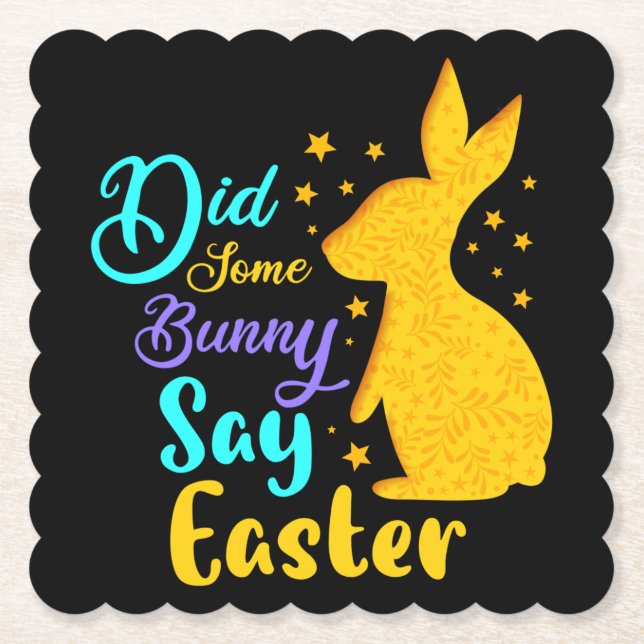 Sa någon Bunny Påsk Underlägg Papper (Framsida)