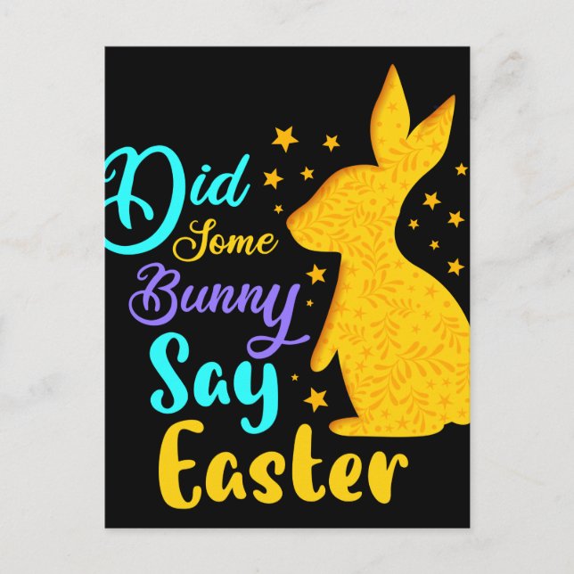 Sa någon Bunny Påsk Vykort (Framsida)