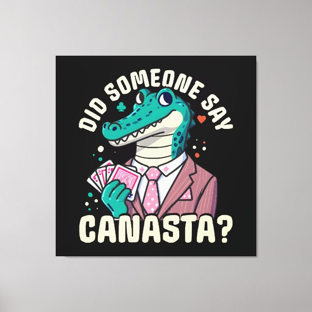 Sa någon Canasta Canvastryck (Framsida)