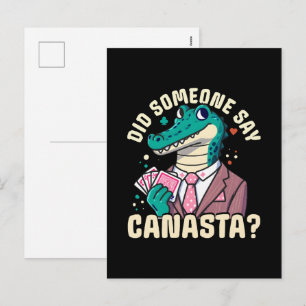 Sa någon Canasta Helg Vykort