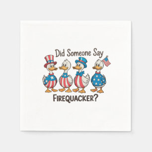Sa någon Firequacker Duck 250-årsjubileum Pappersservett
