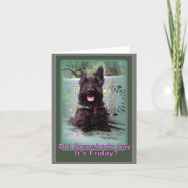 Sa någon Fredag? Tack Kort