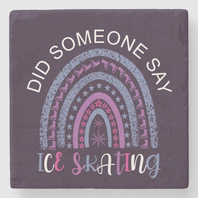 Sa någon Ice Skating? Stenunderlägg (Framsidan)