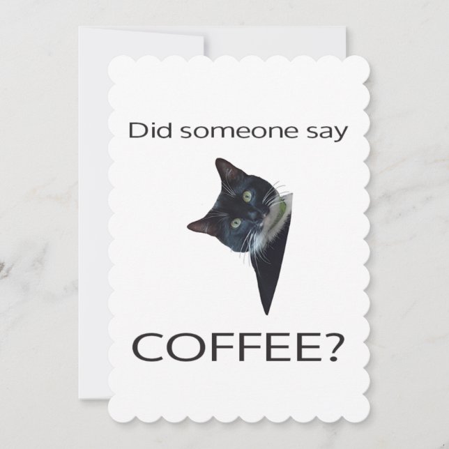 Sa någon kaffe? Greeting Card Kort (Framsida)