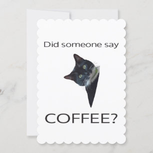 Sa någon kaffe? Greeting Card Kort