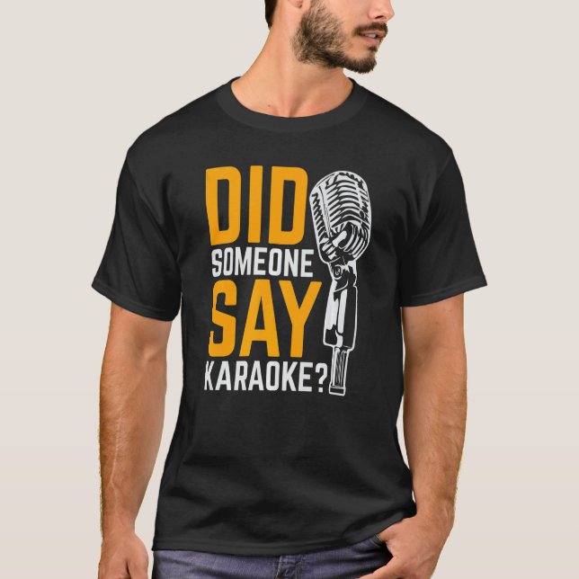 Sa någon karaoke t shirt (Framsida)