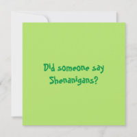 Sa någon Shenanigans? Lycklig Patricks Day