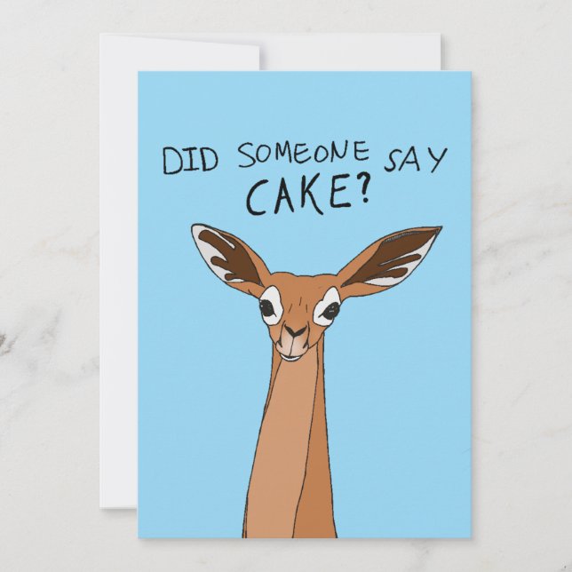 Sa någon tårta? inbjudningar (Framsida)