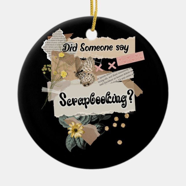 Sa nån att Älskare Pappra konst Hob? Julgransprydnad Keramik (Framsidan)