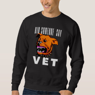 Sa nån att Pet Cat Hund Scary-kostym 9 Lång Ärmad Tröja