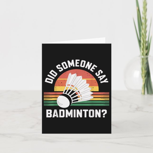 Sa nån Badminton Funny Shuttle? Kort (Framsida)