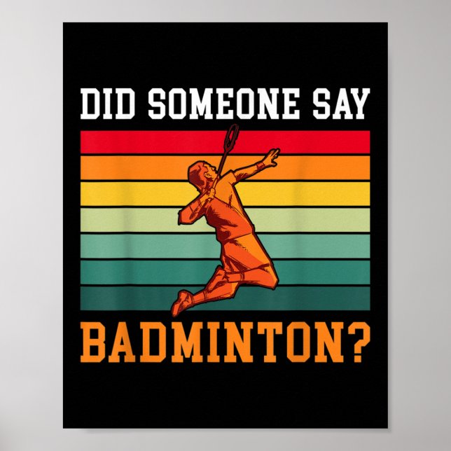 Sa nån Badminton? Poster (Framsidan)