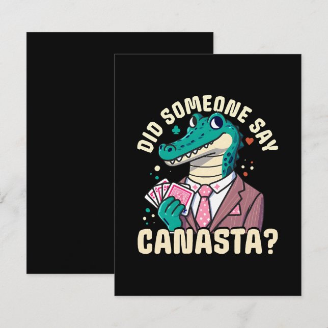 Sa nån Canasta? Anteckningskort (Fram/baksida)