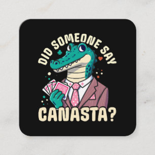 Sa nån Canasta? Fyrkantigt Visitkort