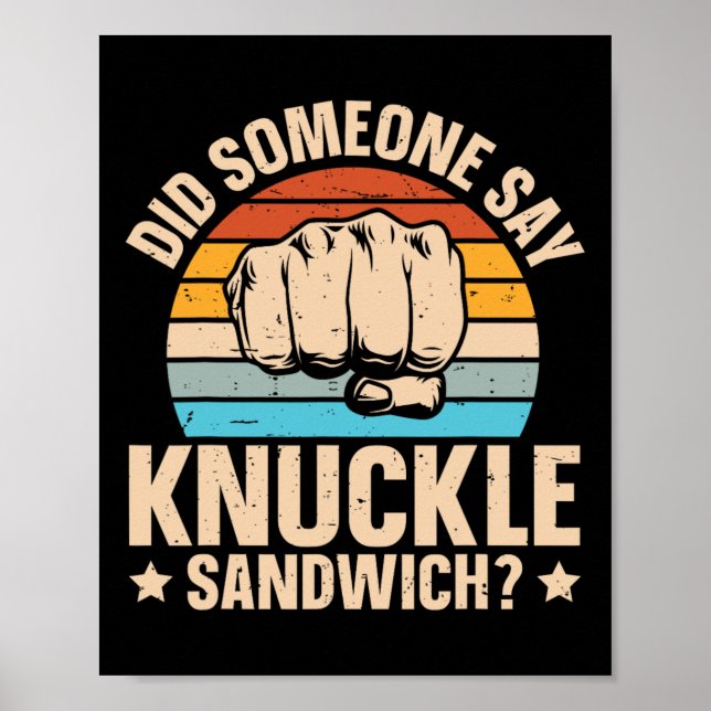 Sa nån Knuckle Sandwich? Poster (Framsidan)