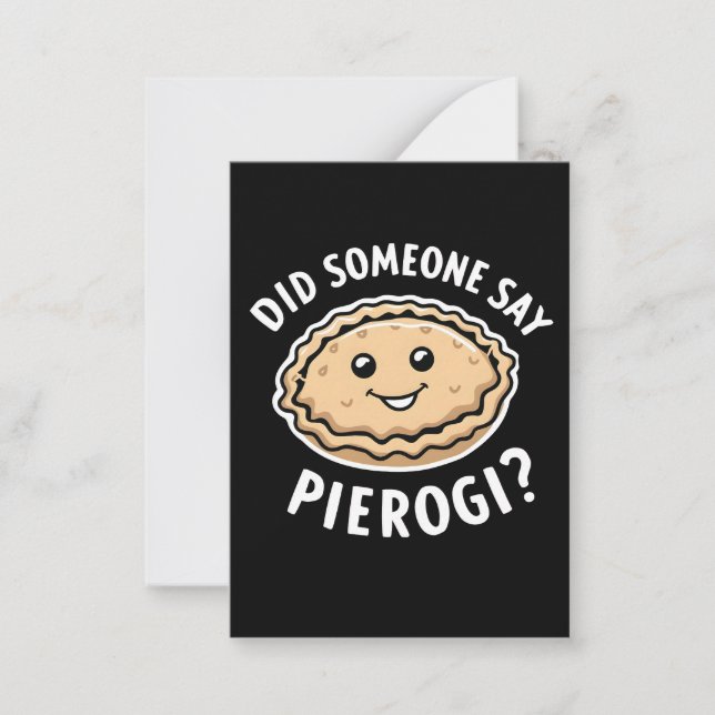Sa nån Pierogi polska Dish? Anteckningskort (Framsida)