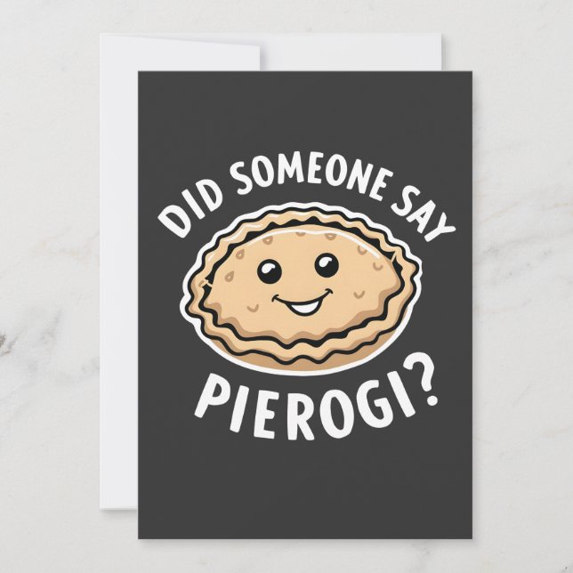Sa nån Pierogi polska Dish? Inbjudningar (Framsida)