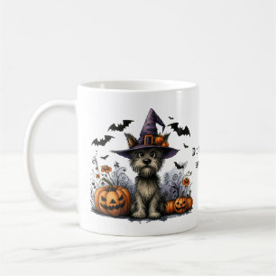 Sa nån Treat? Cute Hund i Witch Hat Kaffemugg