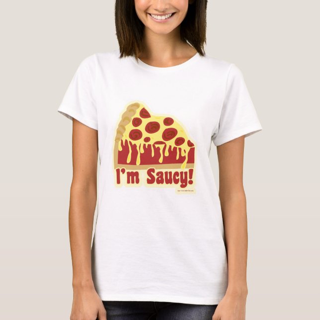Så näsvis djup Pizza T-shirt (Framsida)