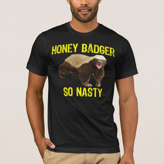 Så otäck honey badger t-shirt (Framsida)