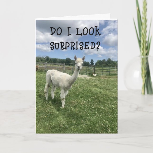 *SÅ ÖVERPRISED **20:e* BIRTHDAY!!!!!* Kort (Framsida)