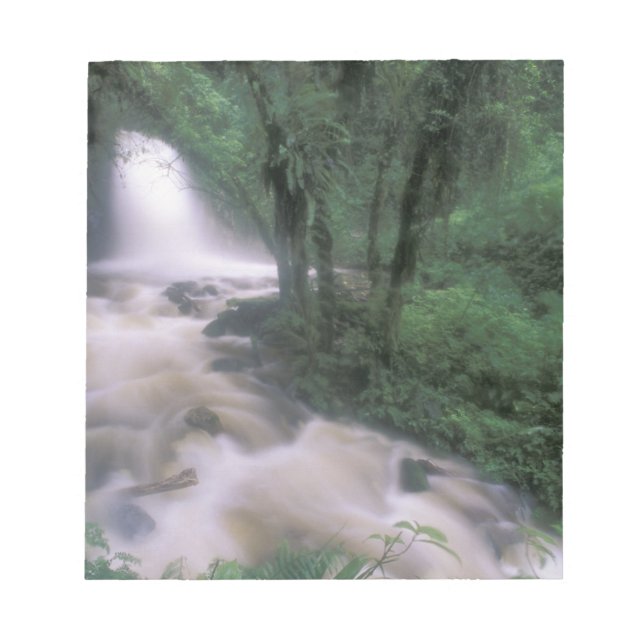 SA, Peru, S.H. Machu Picchu, Cascade och Moln Anteckningsblock (Framsida)