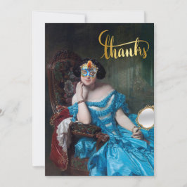 Så Posh Masquerade Grattis på födelsedagen tackkor Tack Kort