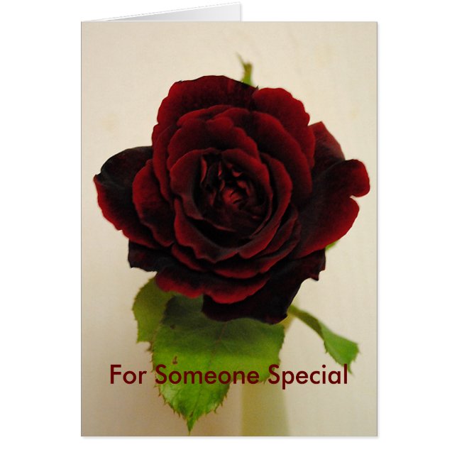 Så Red Ro Hälsningskort (Framsidan)