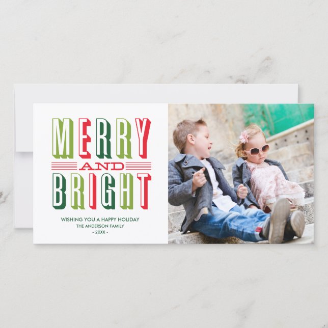 SÅ RETRO | HELGDAG PHOTO-KORT JULKORT (Framsida)