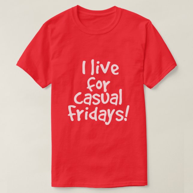 Så roligt att Avslappnad Fredag säger Tee (Design framsida)