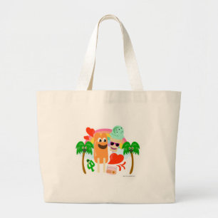 Så Roligten Kawaii vid Cute Summer Kärlek Jumbo Tygkasse