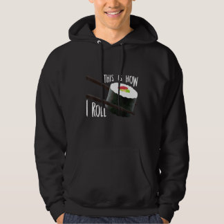 Så rullar jag japansk sushirollmat hoodie
