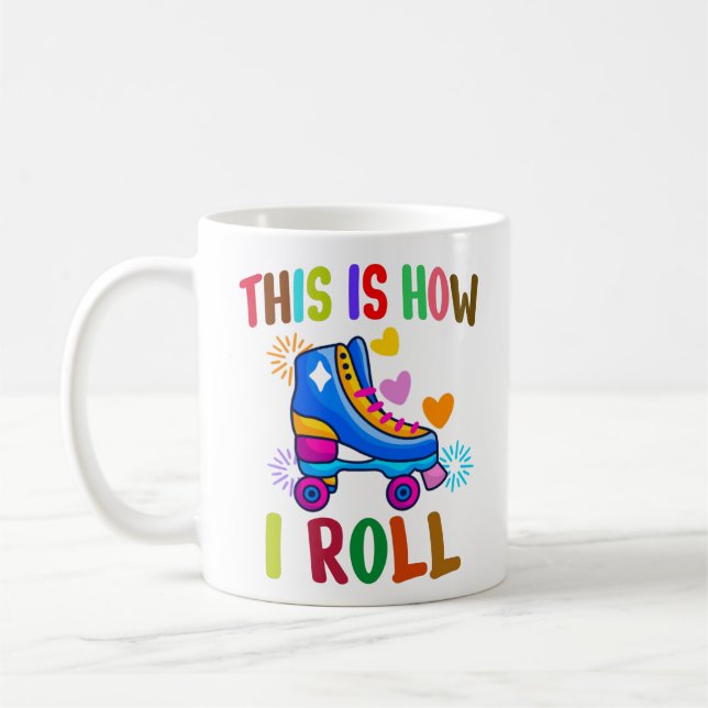 Så rullar jag - Rullskridskoåkning   Kaffemugg (Vänster)