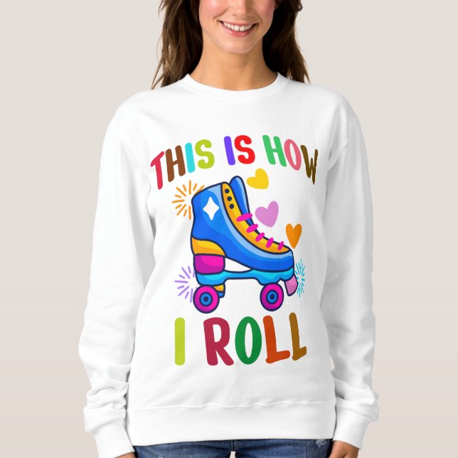 Så rullar jag - Rullskridskoåkning    T Shirt (Framsida)