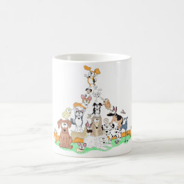 Så Så Lång Dachshund och den bästa Beageln Kaffemugg