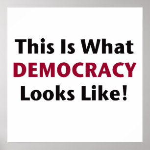 Så ser demokratin ut! poster