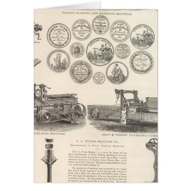 SA Skogen Maskin Company Hälsningskort (Framsidan)