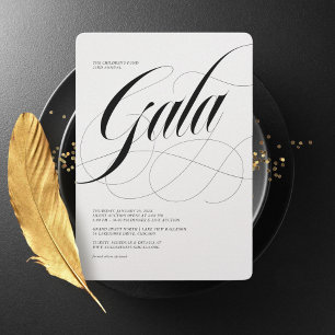 Så skriptminimalistisk Gala-inbjudan Inbjudningar