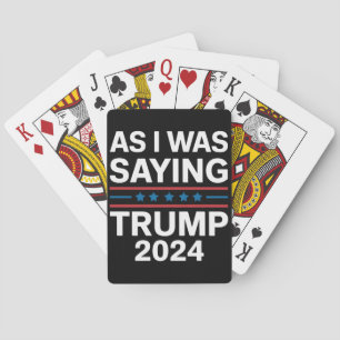 Så som jag sa Trump 2024 Donald trump Casinokort