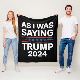 Så som jag sa Trump 2024 Donald trump Fleecefilt