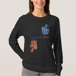 Så som ovan så nedan Änglar Magi Alkemi Ockultism T Shirt