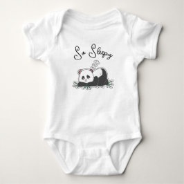 Så Sömnig Panda –Söt Minimalist T Shirt