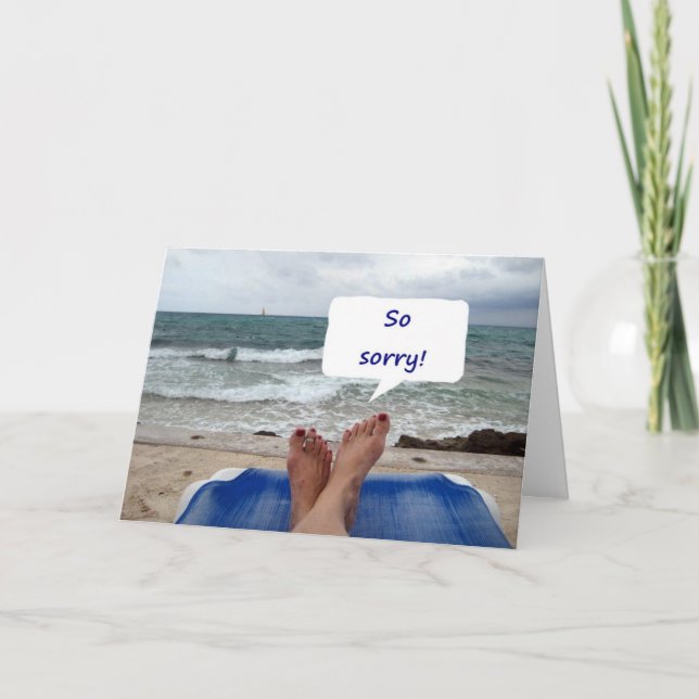 SÅ SORRY-TURNING 50! HOPPAS ATT DET ÄR UNDERBART KORT (Framsida)